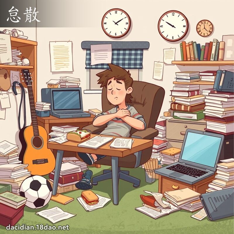 怠散 - 国语大辞典配图