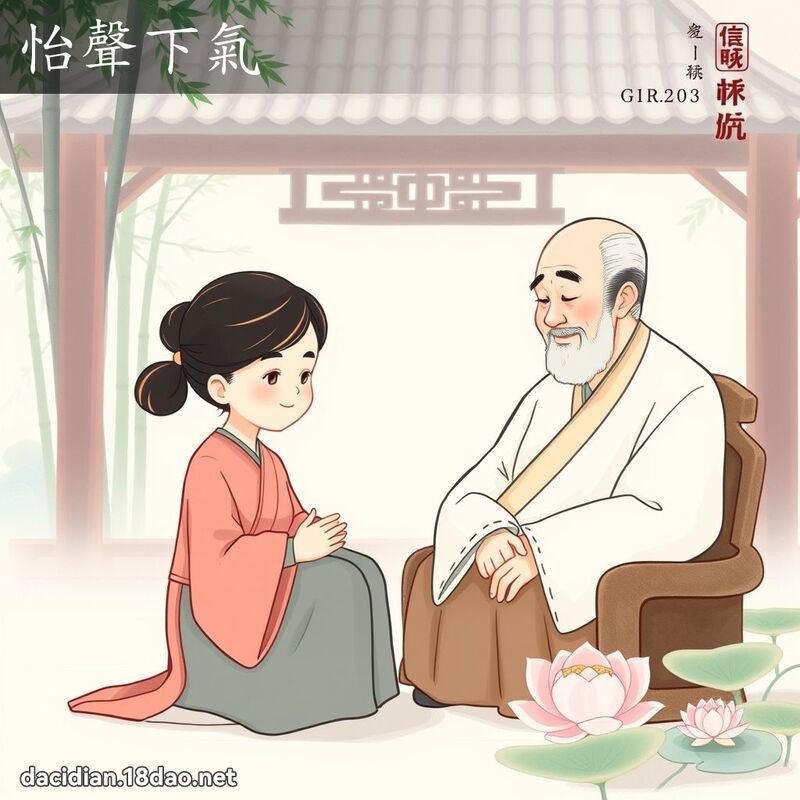 怡聲下氣 - 國語大辭典配圖