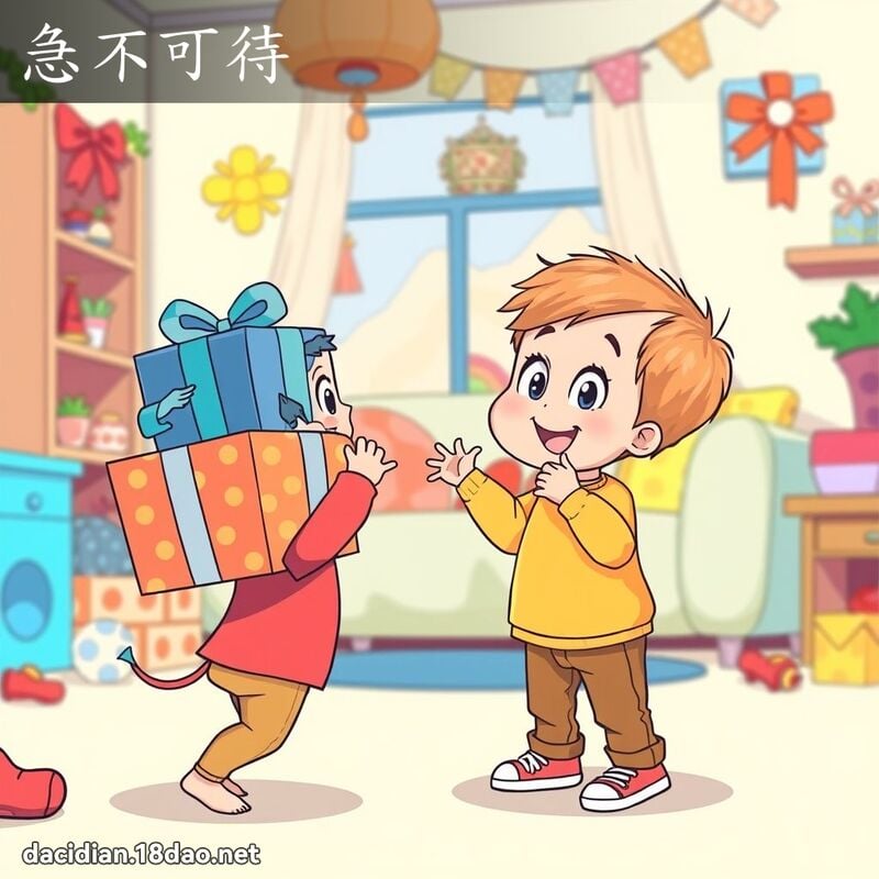 急不可待 - 国语大辞典配图