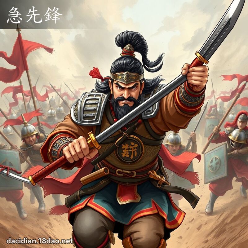 急先鋒 - 國語大辭典配圖