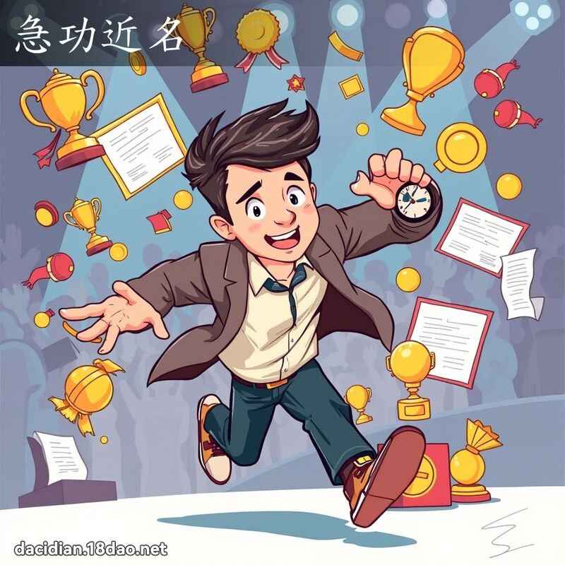 急功近名 - 國語大辭典配圖