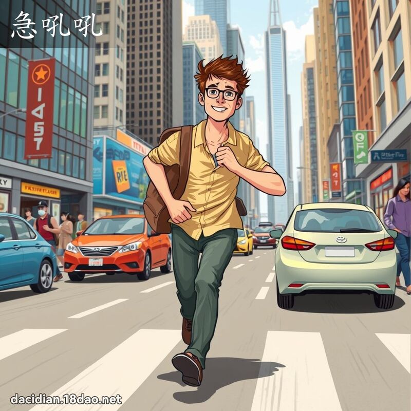 急吼吼 - 國語大辭典配圖