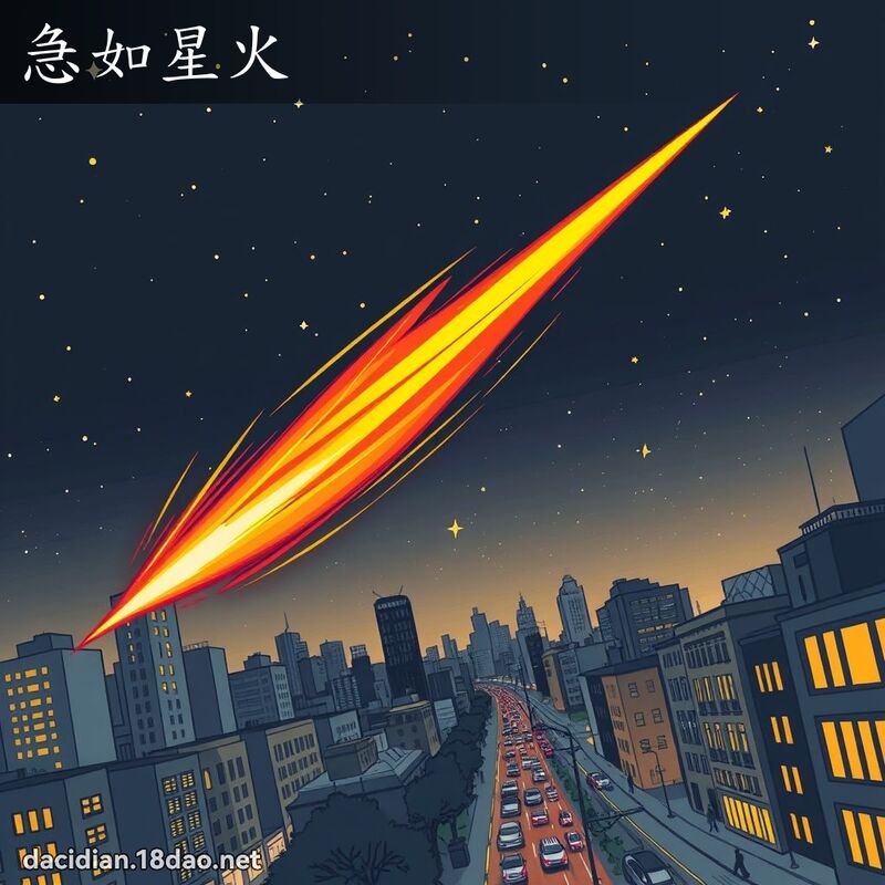 急如星火 - 国语大辞典配图