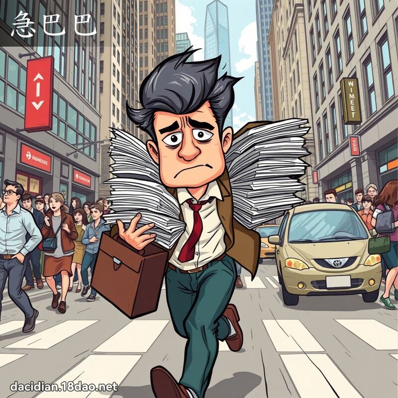 急巴巴 - 国语大辞典配图
