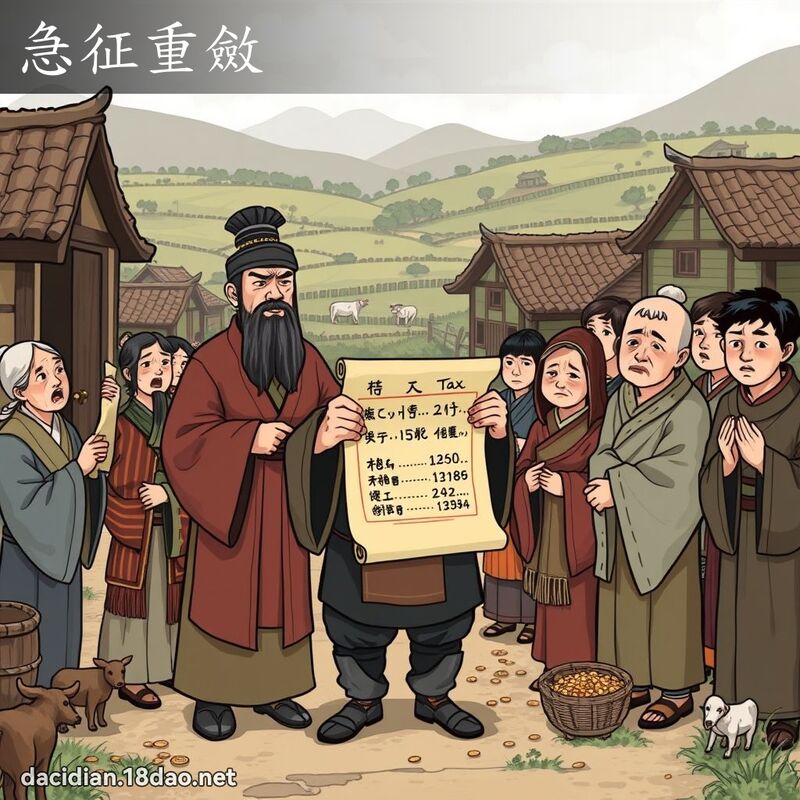 急征重敛 - 国语大辞典配图