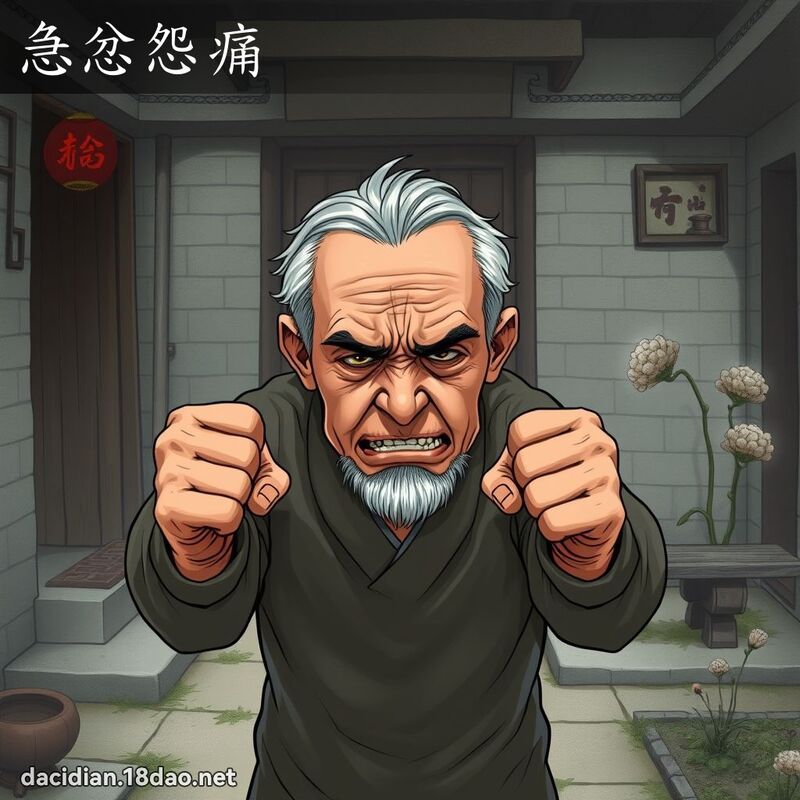急忿怨痛 - 國語大辭典配圖