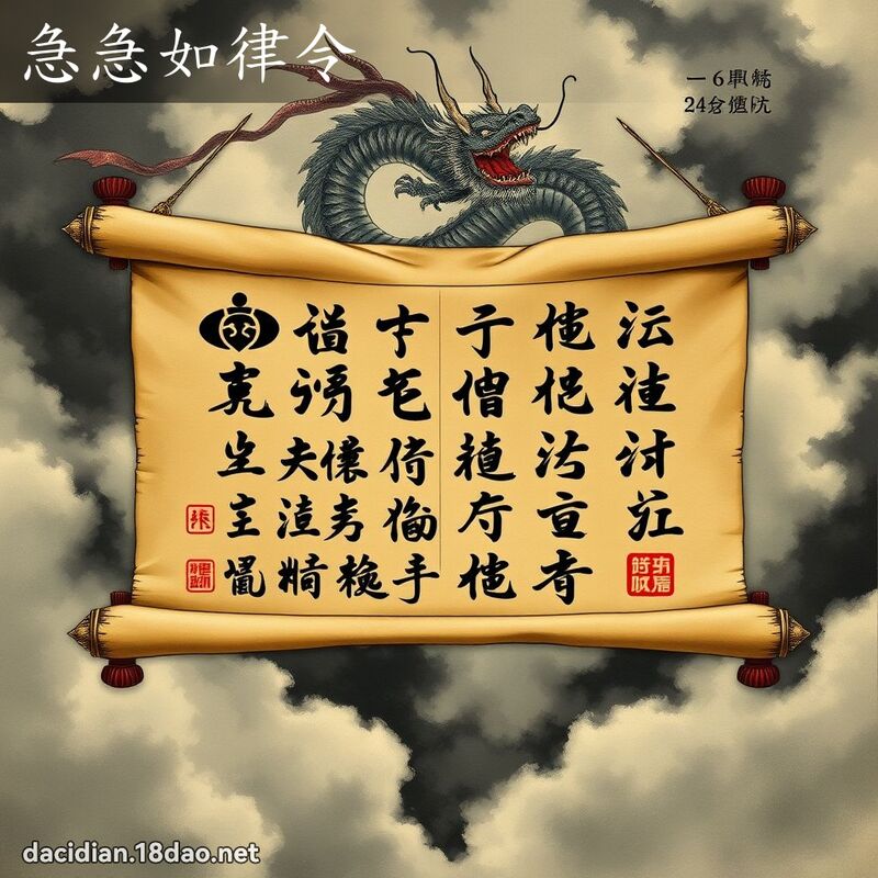 急急如律令 - 国语大辞典配图