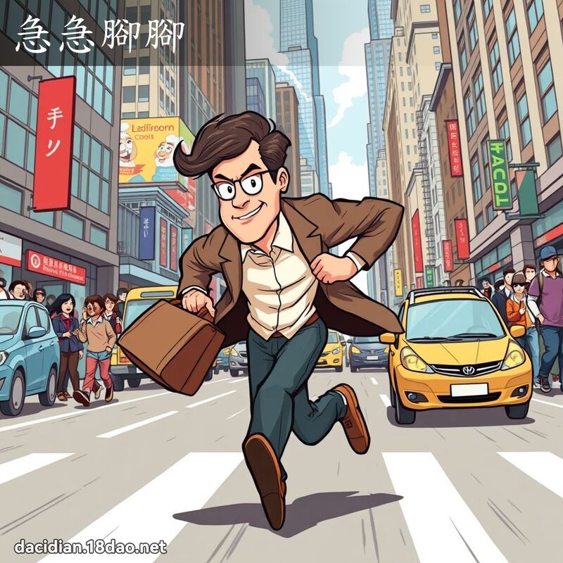急急腳腳 - 國語大辭典配圖