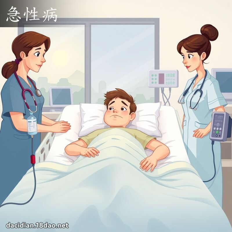 急性病 - 国语大辞典配图