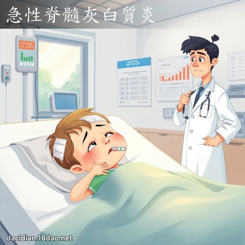 急性脊髓灰白质炎 - 国语大辞典配图