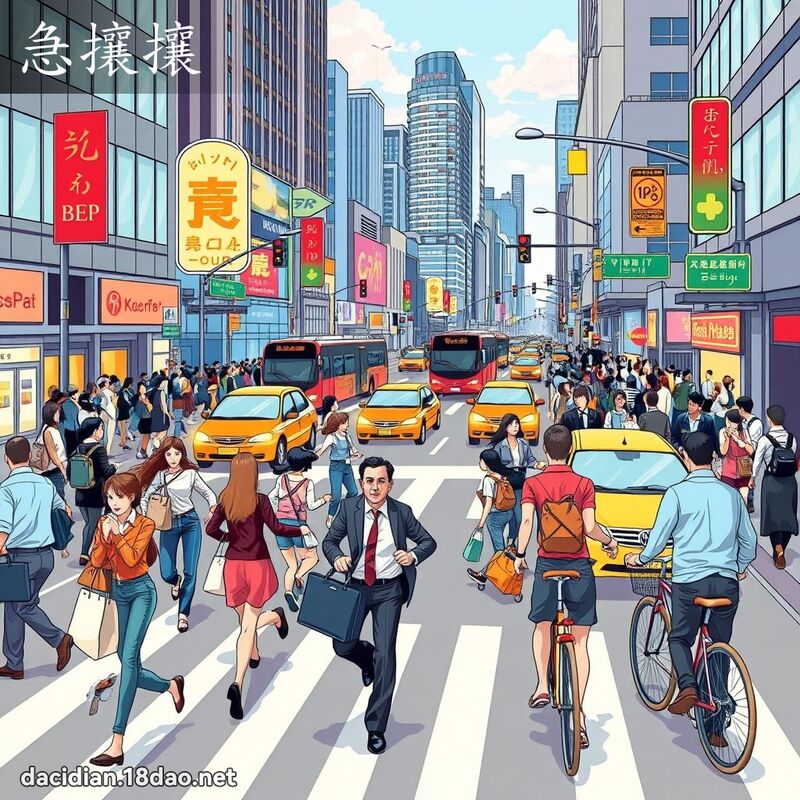 急攘攘 - 國語大辭典配圖