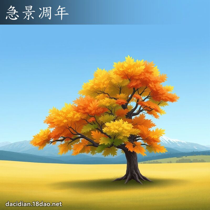 急景凋年 - 國語大辭典配圖