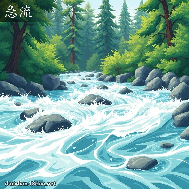 急流 - 國語大辭典配圖