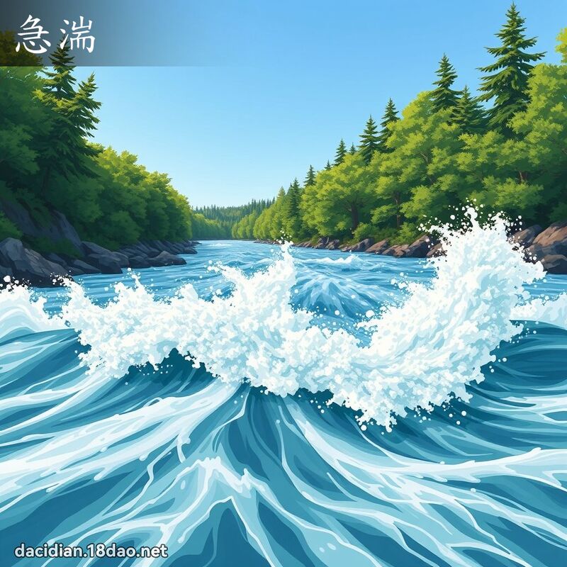 急湍 - 國語大辭典配圖