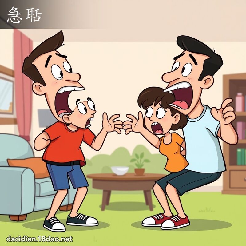 急聒 - 國語大辭典配圖