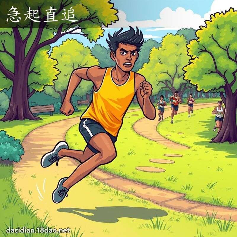 急起直追 - 国语大辞典配图