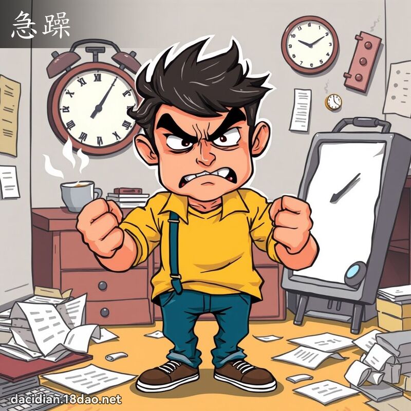 急躁 - 國語大辭典配圖