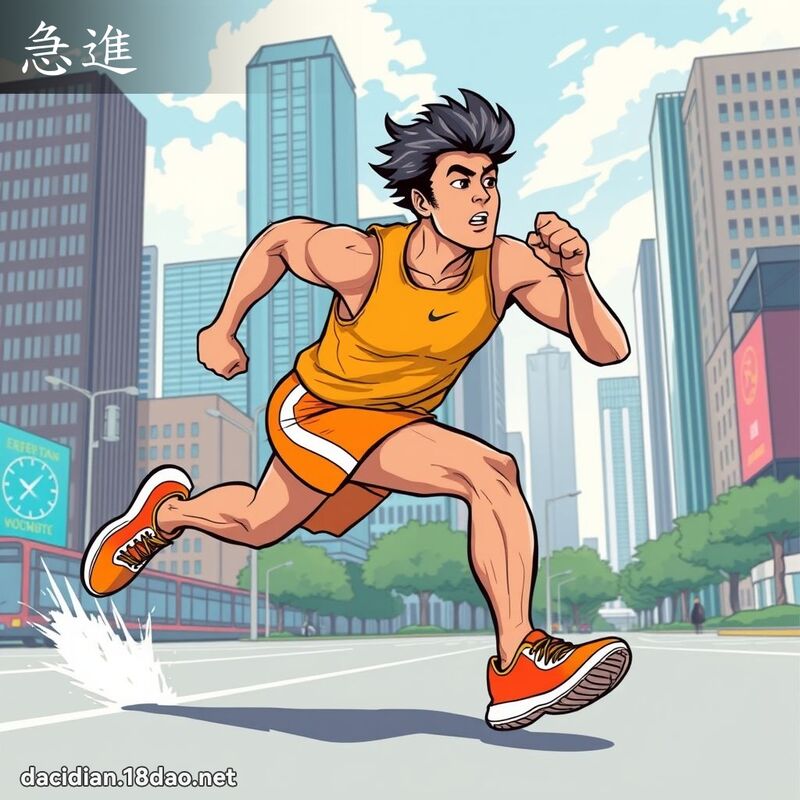 急進 - 國語大辭典配圖