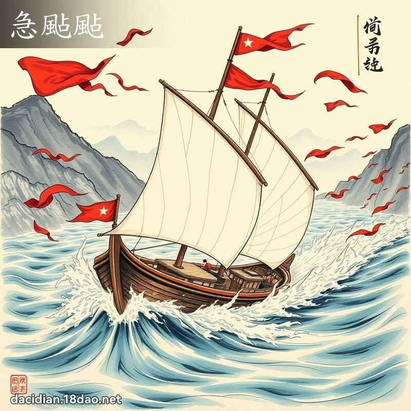 急颭颭 - 國語大辭典配圖