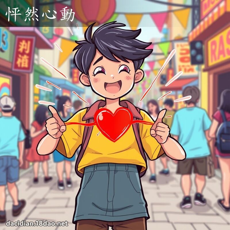 怦然心動 - 國語大辭典配圖