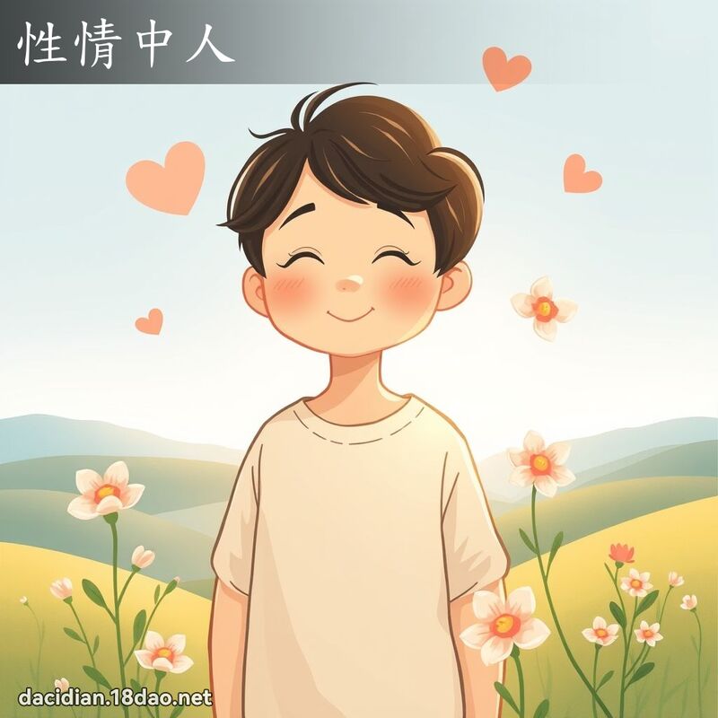 性情中人 - 國語大辭典配圖