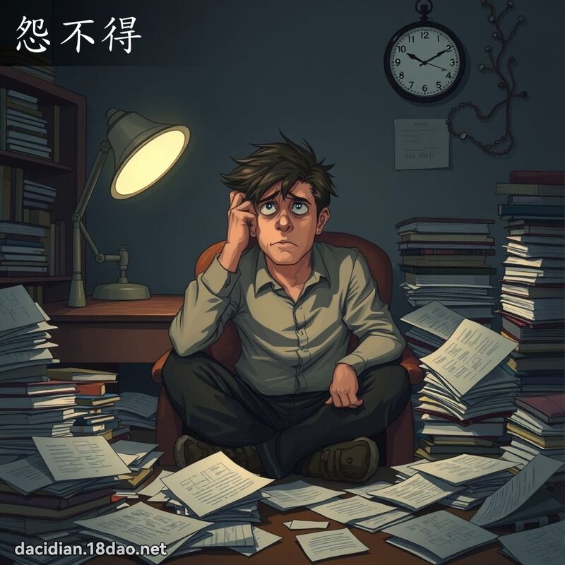 怨不得 - 国语大辞典配图