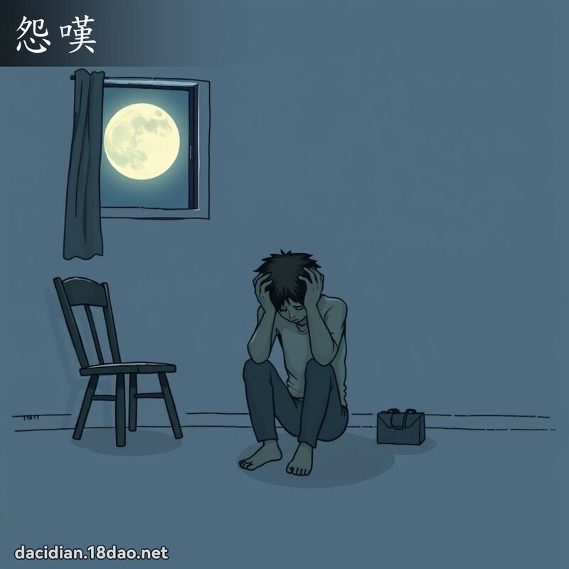 怨嘆 - 國語大辭典配圖