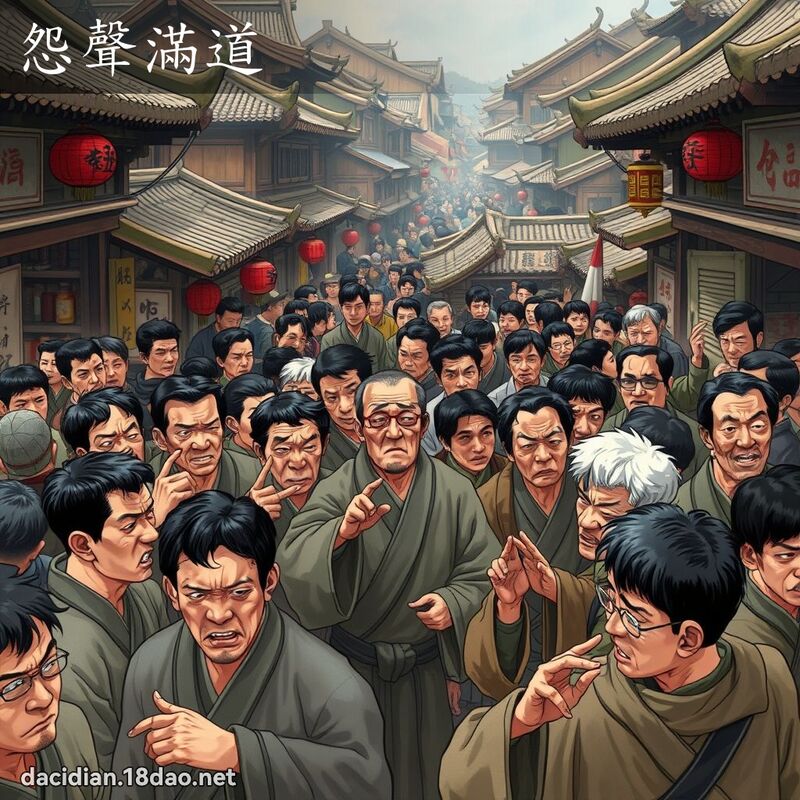 怨声满道 - 国语大辞典配图