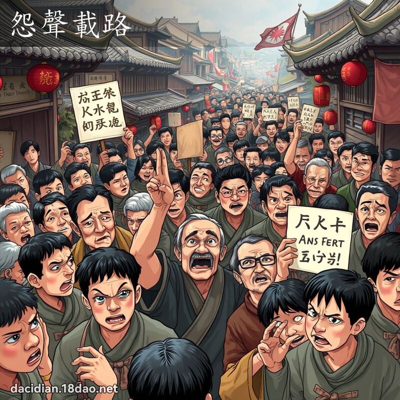 怨聲載路 - 國語大辭典配圖