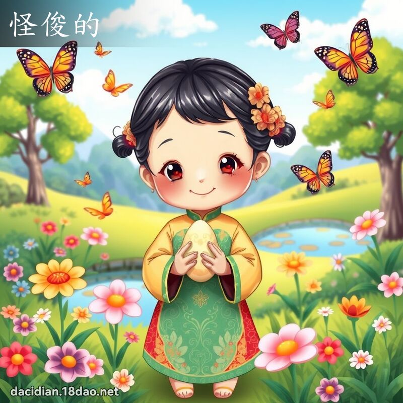 怪俊的 - 國語大辭典配圖