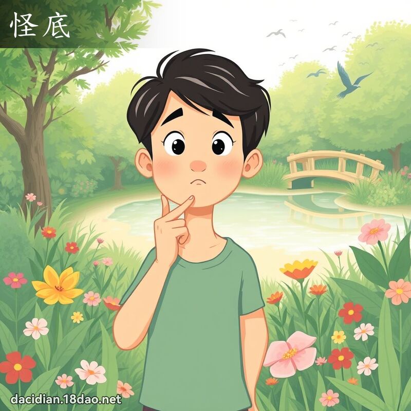 怪底 - 國語大辭典配圖