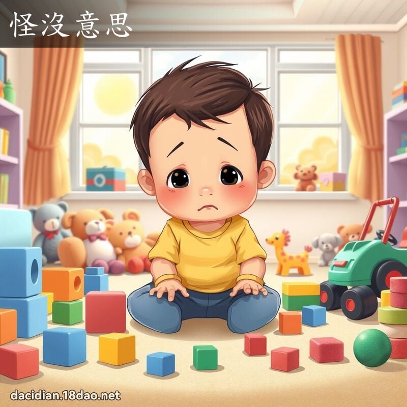怪沒意思 - 國語大辭典配圖