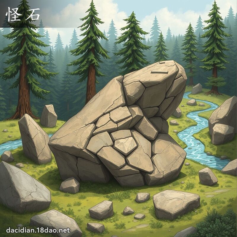 怪石 - 國語大辭典配圖