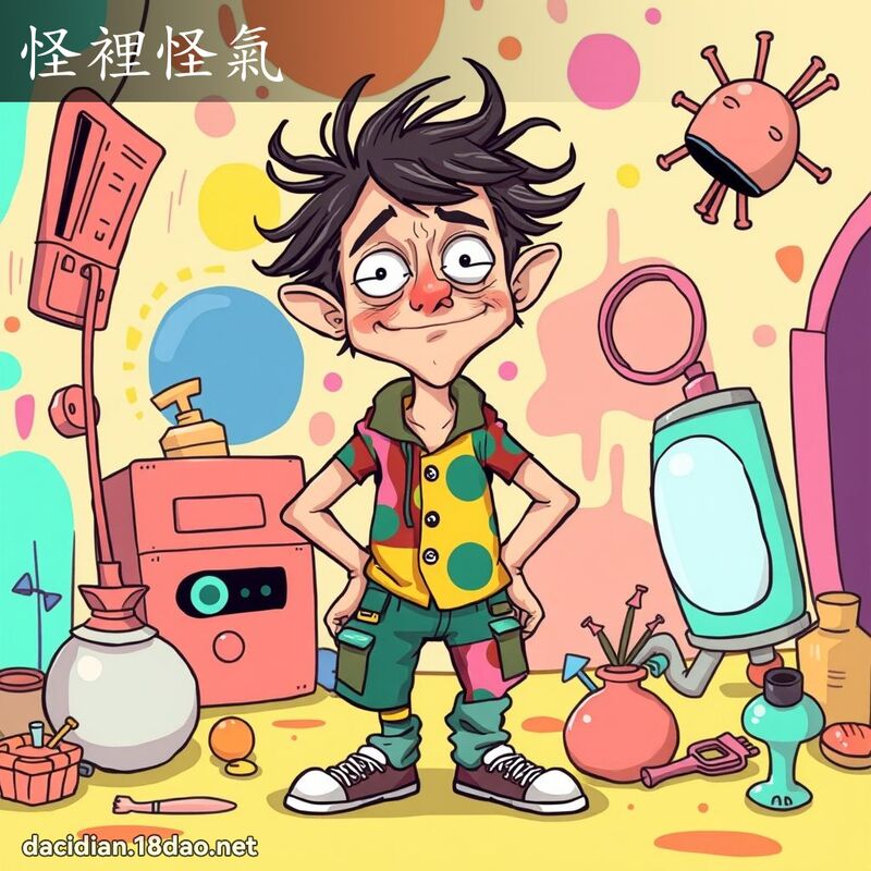 怪裡怪氣 - 國語大辭典配圖