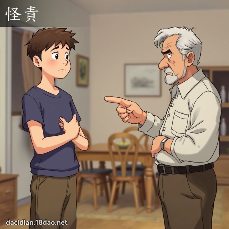 怪責 - 國語大辭典配圖