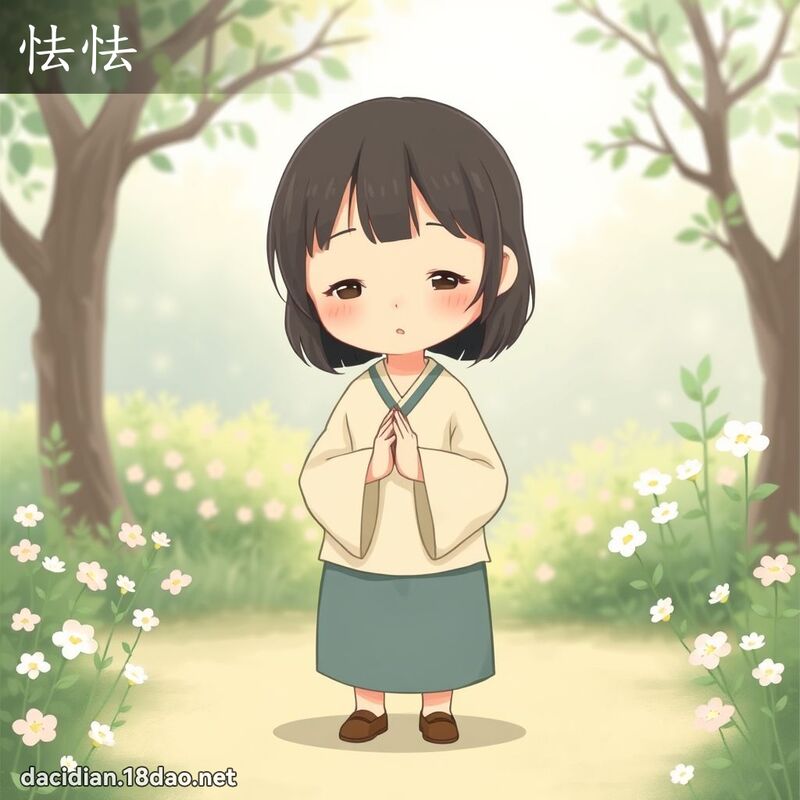 怯怯 - 国语大辞典配图