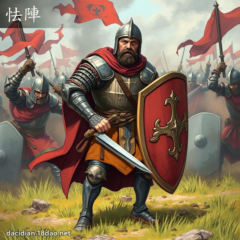 怯阵 - 国语大辞典配图