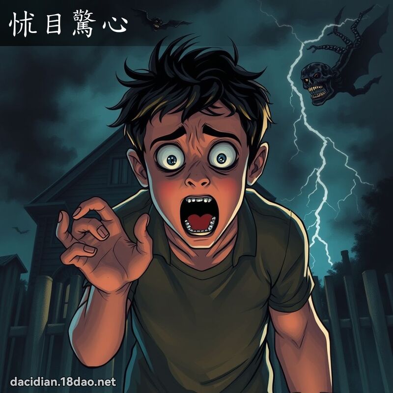 怵目驚心 - 國語大辭典配圖