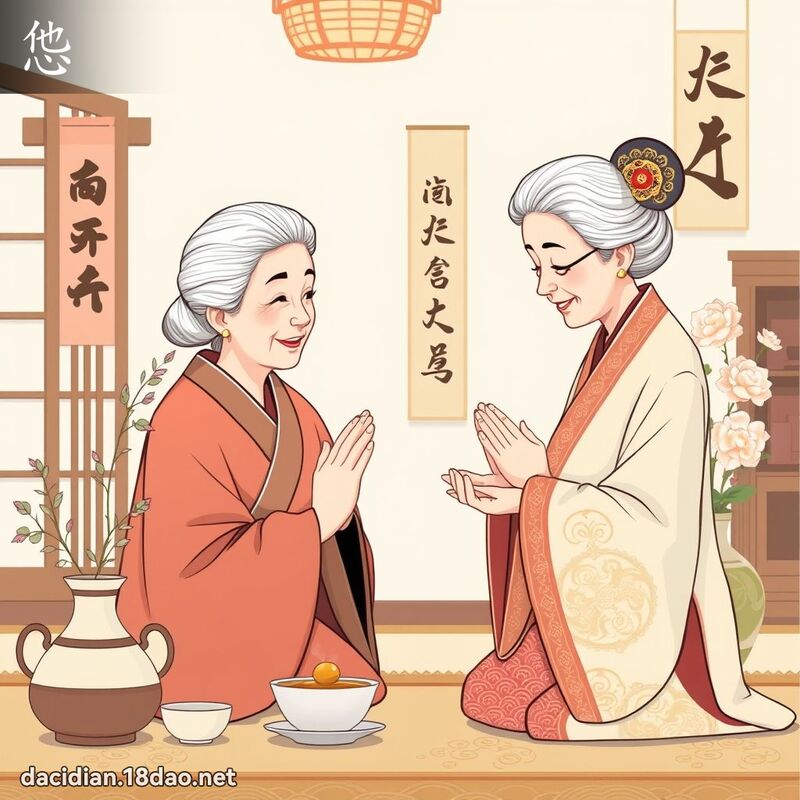 怹 - 國語大辭典配圖