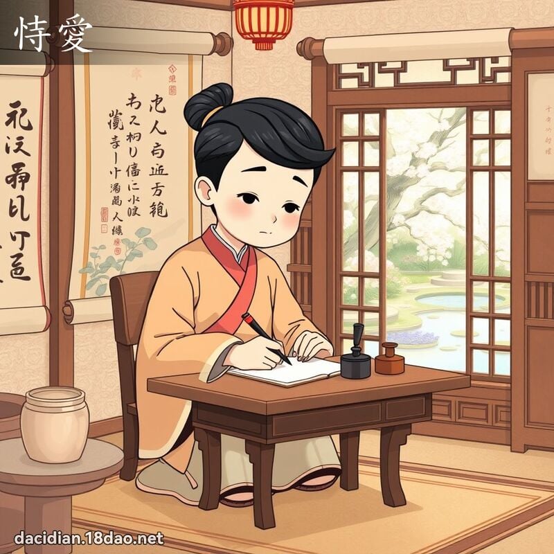 恃愛 - 國語大辭典配圖