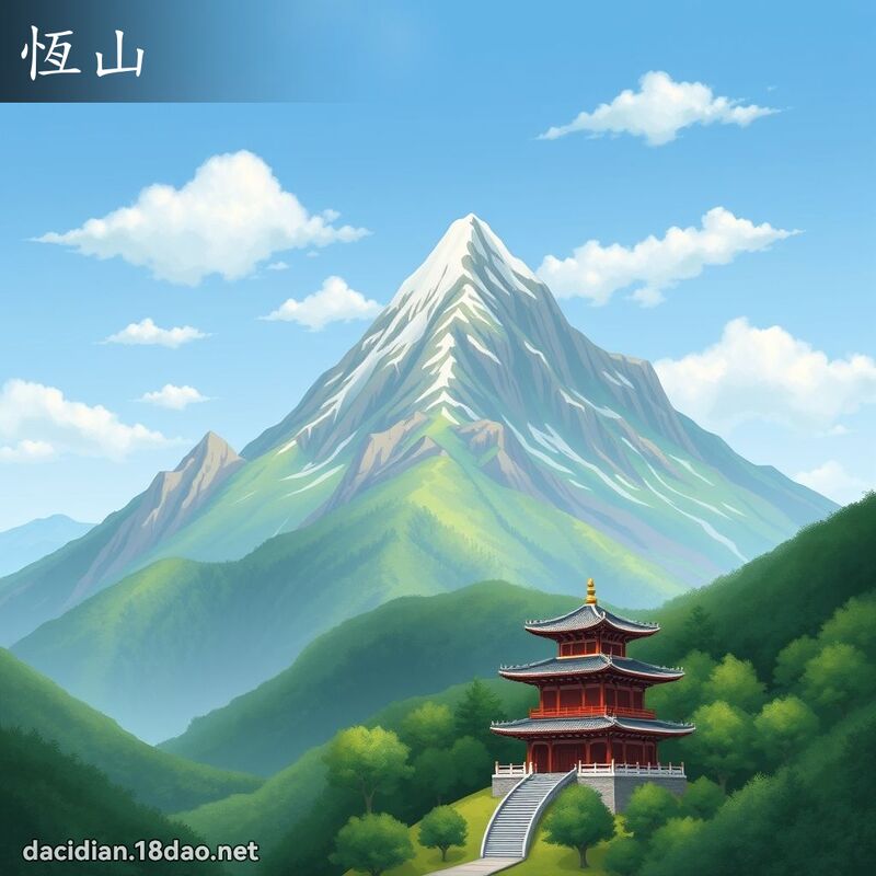 恆山 - 國語大辭典配圖