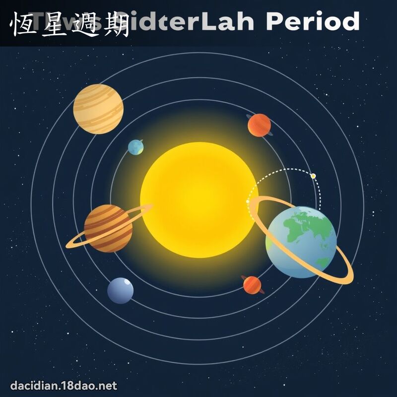 恒星周期 - 国语大辞典配图