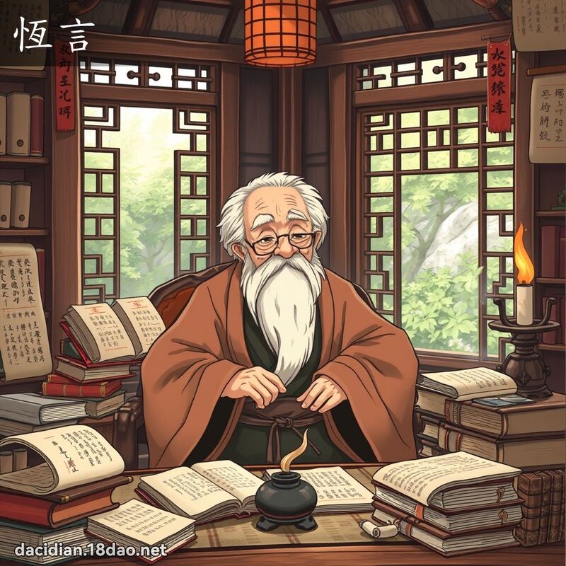 恒言 - 国语大辞典配图