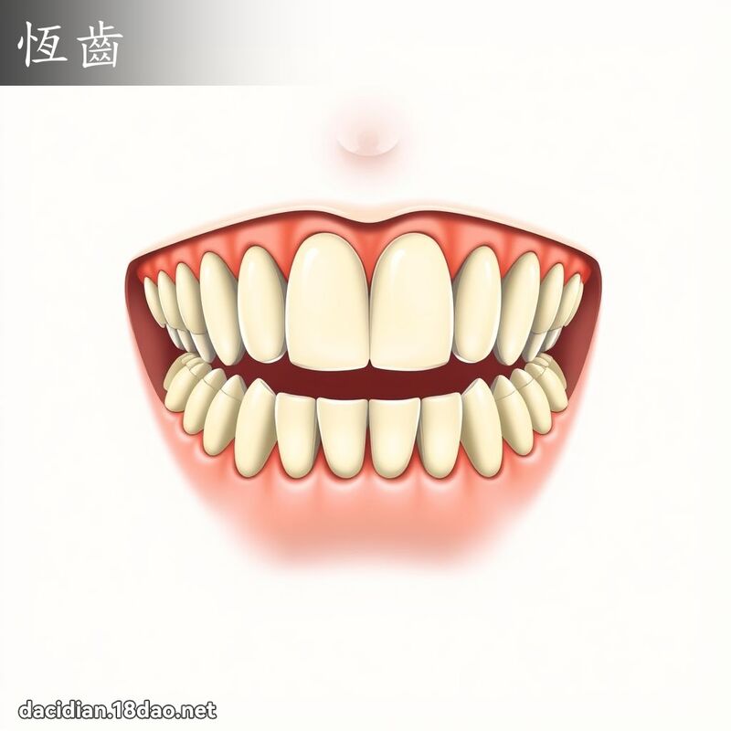 恆齒 - 國語大辭典配圖
