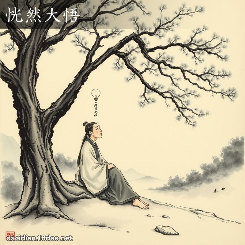 恍然大悟 - 国语大辞典配图