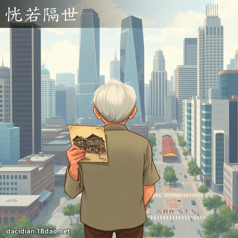 恍若隔世 - 国语大辞典配图