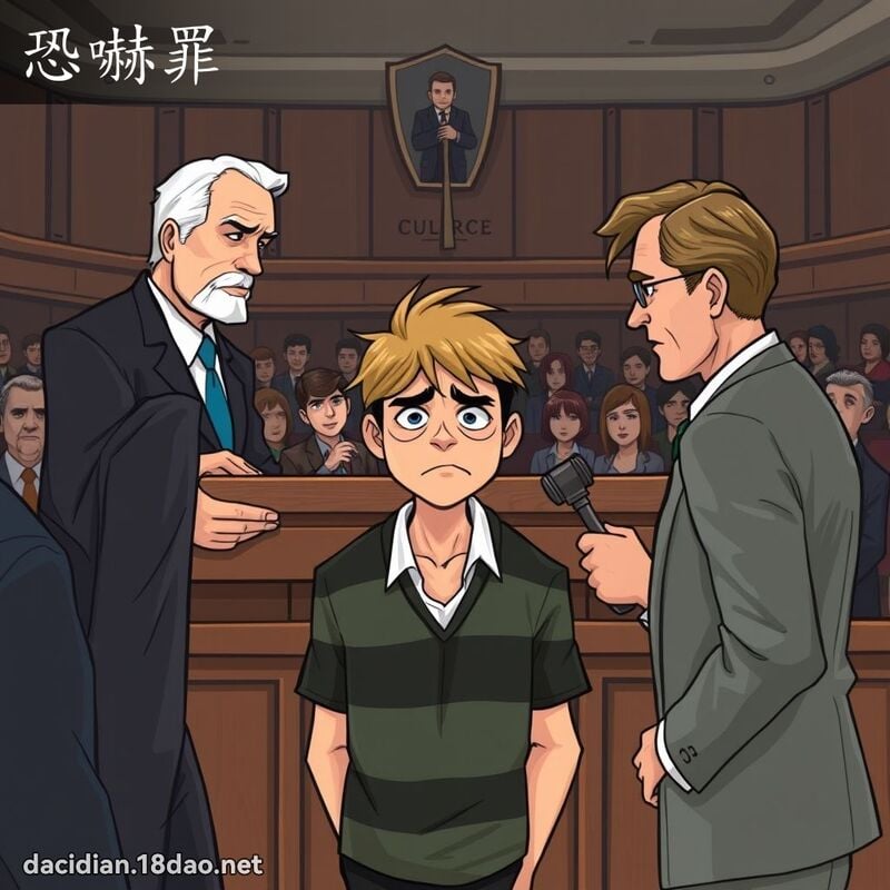 恐嚇罪 - 国语大辞典配图