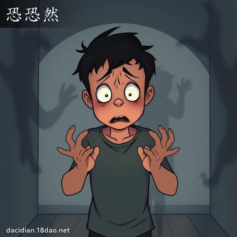 恐恐然 - 国语大辞典配图