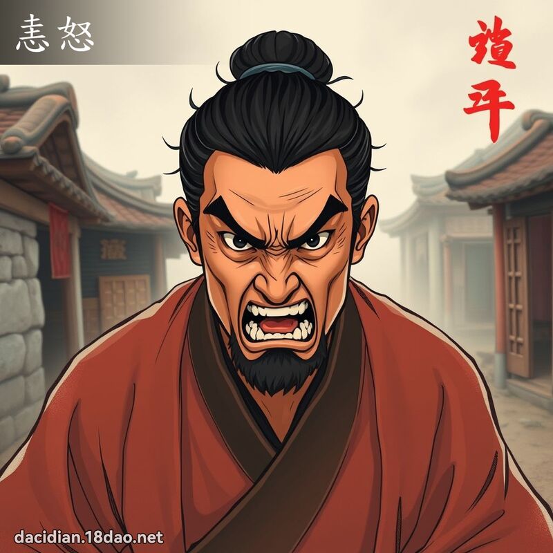 恚怒 - 國語大辭典配圖
