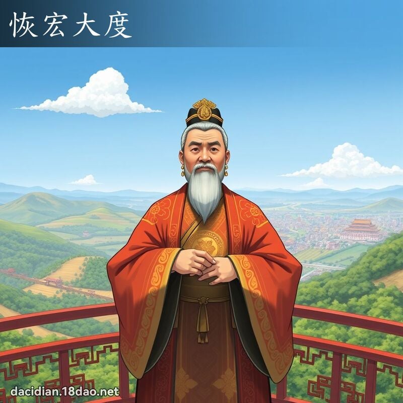 恢宏大度 - 國語大辭典配圖